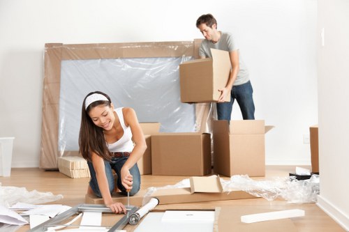 Professional removals planning in South Kensington street setting