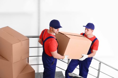 Mobile self storage container delivered in South Kensington