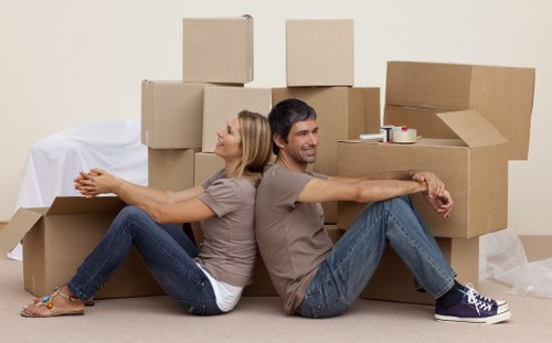 Professional movers handling apartment relocation in Southkensington